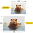 thumbnail image 4 of Jigsaw Puzzle Watercolor Cute Capybara 1000 Pieces, Zigsaw with Alphabet Partition Storage Bag Easy to Solve, Fun Family Game Creative Gift for Friends Parents Grandparents, 4 of 6