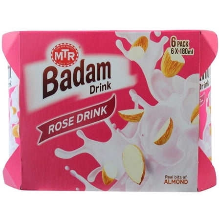 MTR 6 Pack Cans Badam Drink - 180 ml (6 fl. oz)