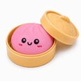 thumbnail image 1 of Pelota antiestrés Squishy Stantam, fidget toy de dumpling rosa, 1 of 7