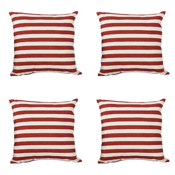 1/2/4/6 PCS Cotton Linen Outdoor Pillow Cases 18 x 18 Inch Print Home Bed Couch Sofa Bed Car Festival Sofa Cushion Cover Decoration for Festive Occasions