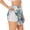 White, variant on World Travel Printed 2 in 1 Women's Workout Shorts for Athletic Gym Running Shorts with Phone Pockets-X-Large