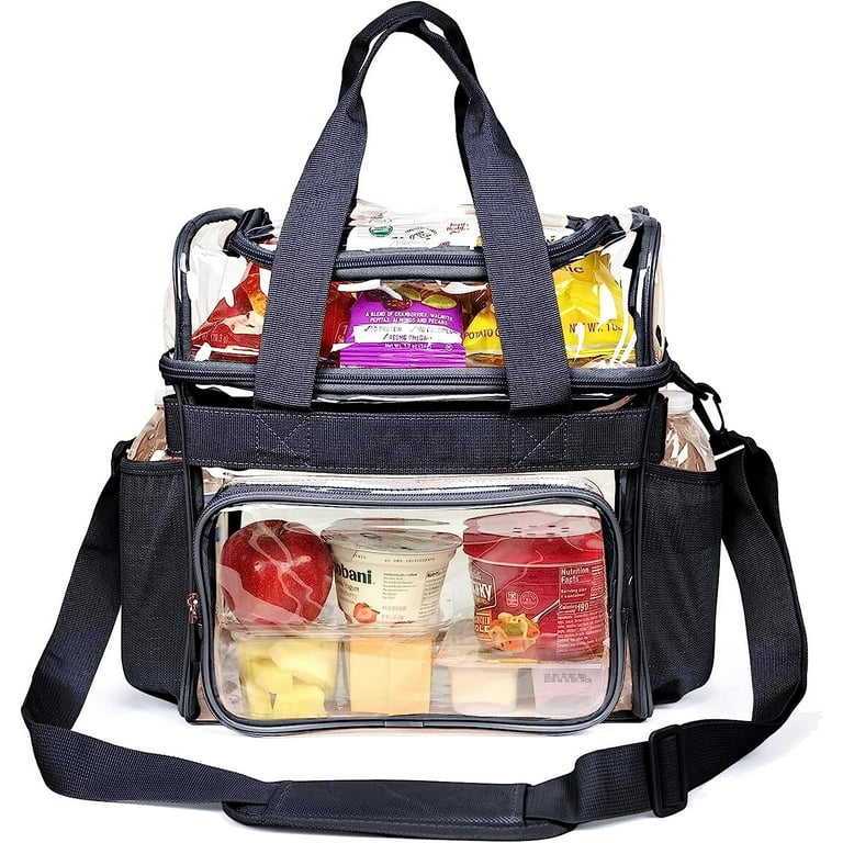Large heavy duty clear lunch bag hotsell