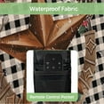 thumbnail image 4 of Outdoor TV Cover 80 to 85 Inches, Farmhouse Country Star Bless This Home Black Buffalo Plaid Waterproof TV Cover with Remote Control Pocket, Flat Screen TV Cover Protector for Outside TV, 4 of 6