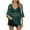 Green, variant on SELONE Swim Suit Coverup for Women Beach Tops 3/4 Sleeve Cutout Bathing Suit Crew Neck Short Summer Clothes Green