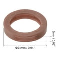 thumbnail image 2 of Key Cap Cover 0.9" Round Key Identifier Tags for House Keys, Brown, 10 Pack, 2 of 6