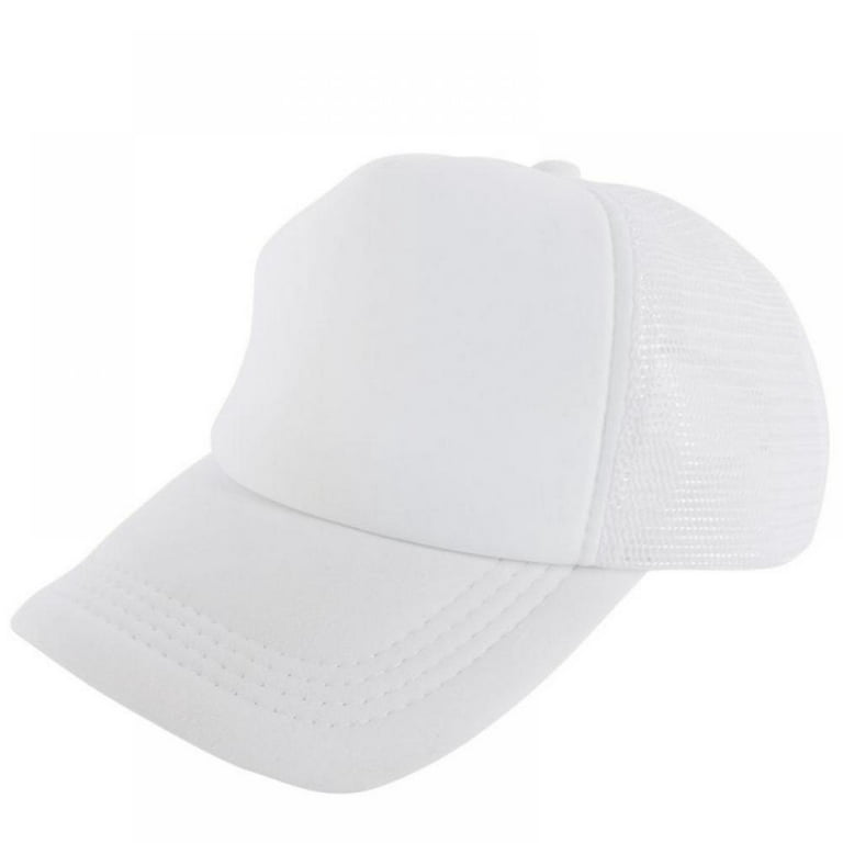 Hot Men Women Mesh Trucker Cap Plain Baseball Caps Kids Vintage Blank  Curved Hat 