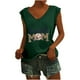 thumbnail image 1 of Camisetas sin mangas con cuello en V de verano para mujer, camisetas de manga corta con estampado de elementos de béisbol Retro OAVQHLG3B Store  lin121212, 1 of 5