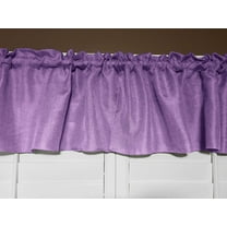 faux burlap window valance 58 wide lavender