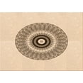 thumbnail image 1 of Ahgly Company Machine Washable Indoor Rectangle Transitional Bronze Brown Area Rugs, 8' x 10', 1 of 7