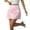 Pink#1, variant on MGCWSH Mini Satin Skirts for Women Trendy, High Waisted Womens Short Skirts, Elegant Flared Elastic A-line Silk Skirts Black