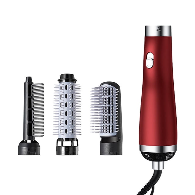 Peine caliente seco y húmedo tres en uno para cabello rizado, liso y permanente, secador de pelo, peine de aire caliente