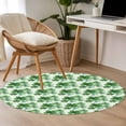 thumbnail image 4 of Small Round Rug 3Ft Washable Non-Slip, St Patricks Day Circle Area Rugs for Living Room Bedroom, Spring Watercolor Green Shamrock Indoor Floor Mats Carpet Runner for Home Decor, 4 of 8