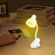 thumbnail image 5 of mfyjkho Luz nocturna LED con forma de pétalo con base magnética, control táctil, alimentación por USB, para dormitorio, lectura, escritorio, 1 paquete, 5 of 6