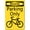 Warning Sign 2, variant on Bicycle Wrong Way 8"x12" Metal Tin Sign, Shop Yard Man Cave Garage Outdoor Funny Wall Decor, Decorative Poster Plate