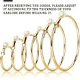 thumbnail image 2 of BlinkLLX Clip on Hoop Earrings Hoop Gold Earrings Non Piercing Earrings Set for Women, 2 of 6