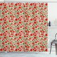 thumbnail image 1 of Ambesonne Poppy Flower Shower Curtain, Nature Arrangement, 69"Wx70"L, Green Red Beige, 1 of 3
