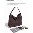 thumbnail image 6 of SPEKSEE Women's Woven Suede Tote Bag with Woven Details suede hobo purse Elegant Handbag Satchel for Work, 6 of 9