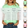 thumbnail image 3 of Dolkfu Blue Summer Tops for Women Short Sleeve Retro Crew Neck Pull-on Blouses & Tops Solid Modern Casual Sky Blue,L, 3 of 6