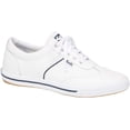 thumbnail image 3 of Sneaker Keds Courty Core con cordones para mujer, piel blanca, 3 of 8
