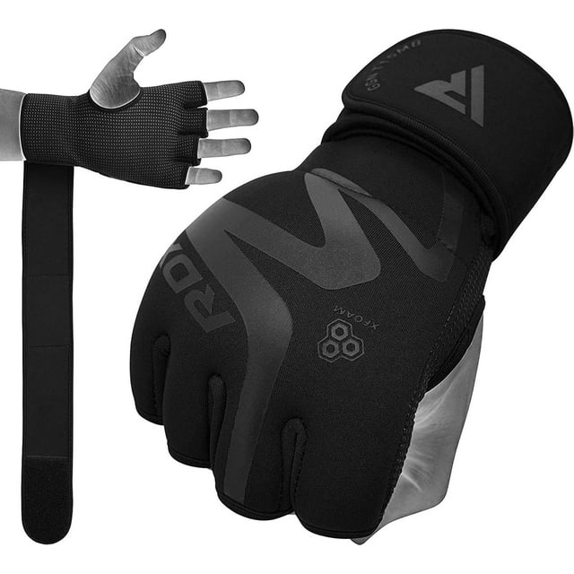 Vendajes para Manos de Boxeo con Guantes Internos RDX Acolchados de Neopreno