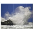 thumbnail image 1 of Waves Photo Ceramic Tile Mural Kitchen Backsplash Bathroom Shower 406322-L54, 1 of 3