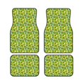 thumbnail image 2 of Uemuo Car Floor Mats - Watercolor Kiwi Fruits Summer Pattern Carpet Floor Mats for Cars, Auto Accessories Front & Rear Car Floor Foot Mat Sets of 4 Pieces, 2 of 6
