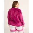 thumbnail image 2 of Joyspun Women's Plush Sleep Top with Long Sleeves, Sizes XS-3X, 2 of 6