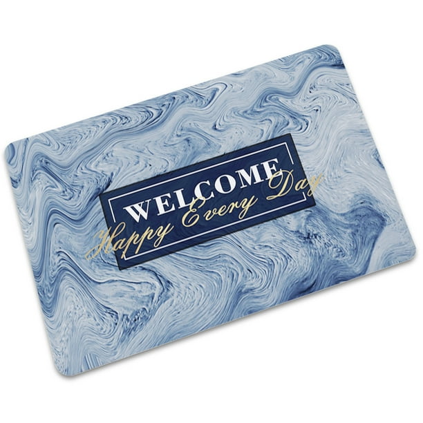 Xihbxyly Alfombra "Bienvenido a Casa", Antideslizante, Poliéster Suave, Absorbente de Agua, Ideal para Pasillos y Dormitorios, Lavable a Máquina, 40 X 60 Cm.