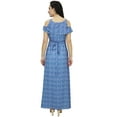 thumbnail image 5 of Bimba Women's Sleeveless Floral Party Wear Dresses Side Split Beach Maxi Dress-4, 5 of 6