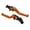 orange, variant on Motorcycle Brake Handle Brake Clutch Lever Motorcycle Alloy 10mm Brake Levers Motorcycle Accessories Compatible for Honda Shadow CB400 CBR250 RABS 300R and CB300F Green