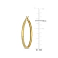 thumbnail image 2 of 10K Yellow Gold Flat Hoop Earrings (35mm), 2 of 3