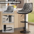 thumbnail image 6 of Waleaf Swivel Adjustable Countser Height Bar Stools, Diamond/Gray (Set of 4), 6 of 7