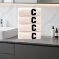 thumbnail image 4 of Danhjin Rideau de Douche Serviette 4 Pcs Bordure Europe et États-Unis Commerce Extérieur Serviette Absorbante pour Visage Sec, 4 of 6