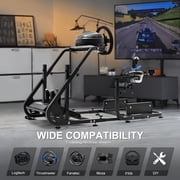 Marada G923 Racing Simulator Cockpit Stable Fits Logitech G29 G920 Steering Wheel Stand PC