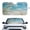 Beach Heart Starfish Print, variant on XYZCANDO Car Sun Shade with Tropical Palm Sunset, Storage Pouch Includes Matching Storage Bag for Road Trips and Summer Outdoor Use