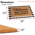 thumbnail image 3 of BirdRock  Home Layered Welcome Mata with Vinyl Backing for Door Entryway, 3 of 9