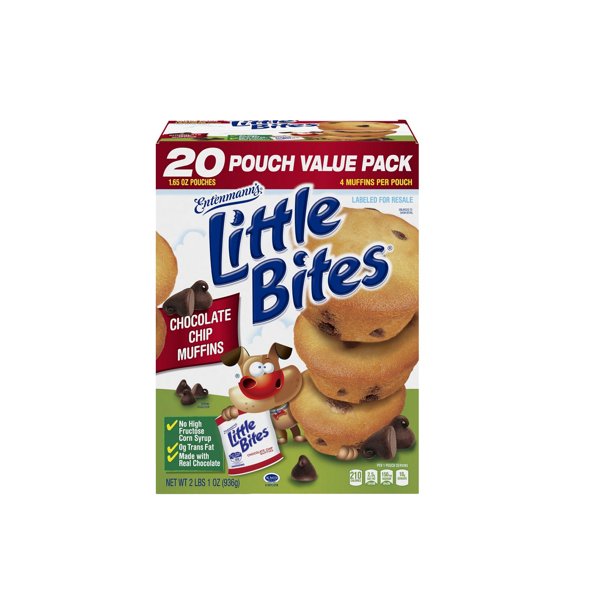 Bimbo Bakeries Entenmanns Little Bites Chocolate Chip Muffins, 15 ea
