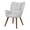 light grey, variant on Modern Upholstered Chairs for Dining Table, Mid Century Kitchen Chairs with Oak Wood Legs, Farmhouse High Back Dinning Chair for Kitchen, Dining Room, Living Room, Restaurant, Coffee Shop,1 pcs
