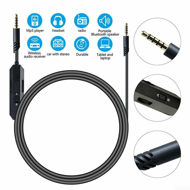 For Astro A10 0 A30 A50 3 5mm Gaming Headset Stereo Replacement Cable Cord Walmart Com Walmart Com