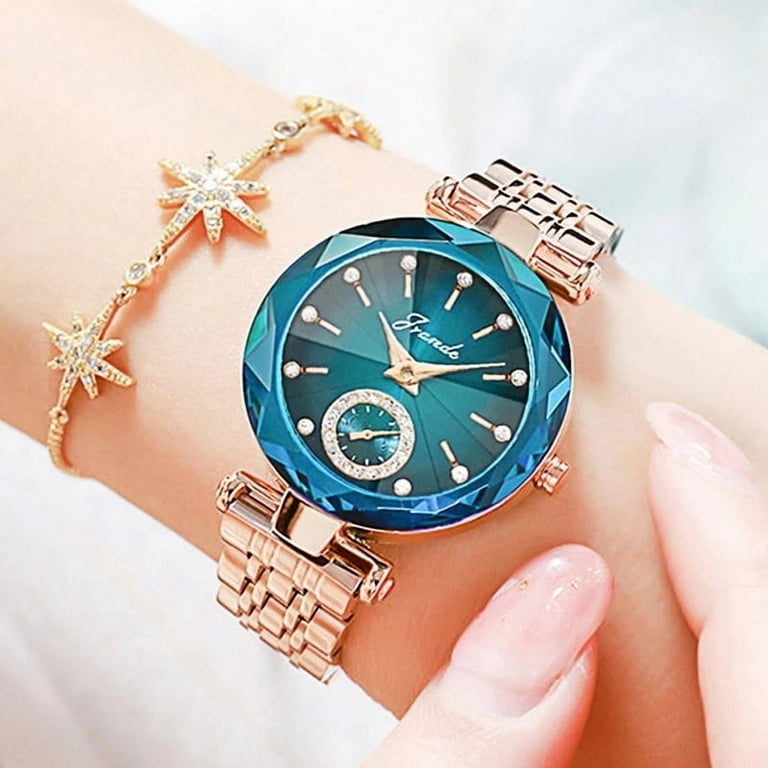 Watches Women Luxury Fashion Women s Watch Diamond Set Steel Belt Waterproof Women s Watch Gift Quartz Wristwatches Walmart