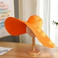 thumbnail image 5 of CoCopeaunt Korean Version Of The Hat Women Casual Big-Brimmed Sun Visor Hat Fashion With A Round-Top Holiday Beach Cap Foldable Straw Hat, 5 of 6