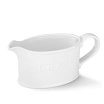 Kook Ceramic Gravy Boat, 18 oz, White
