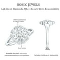 thumbnail image 5 of Rosec Jewels Lab Diamond Vintage Floral Engagement Ring (EF-VS Quality) - Ready to Gift, 925 Sterling Silver, US 4.00, 5 of 8