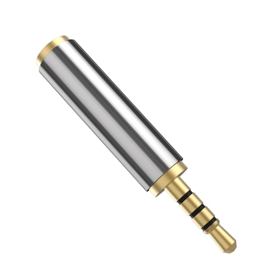epacks Gold Plated 2.5mm Male to 3.5mm Female Audio Adapter Converter Headphone Earphone Headset Jack - Stereo or Mono