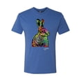 thumbnail image 2 of Colorful Rainbow Sea Turtle Animal Lover Mens Premium Tri Blend T-Shirt, Vintage Royal, Medium, 2 of 3