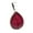 ruby, variant on Solid 925 Sterling Silver Pendant For Men Women, Natural Mystic Topaz Faceted Pear Gemstone Unique Handcrafted Pendant For Her Him