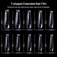 thumbnail image 2 of 100 PCS Dual Nail Forms T Shape Gel Nail Mold Dual Acrylic Nail Extension Tool Kit with Dual-Ended Gel Brush & Picker 5Pcs Nail Tips Clip for Gel Quick Building (T Shape), 2 of 7
