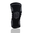 thumbnail image 4 of 2 rodilleras de compresión elásticas de nailon para fitness, correr y ciclismo, talla XL (negro), 4 of 6