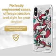 thumbnail image 2 of Case Yard iPhone-XS-Max Case Clear Soft & Flexible TPU Ultra Low Profile Slim Fit Thin Shockproof Transparent Bumper Protective Cover Drop Protective Cell Phone Cases (Flower Snake), 2 of 8