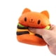 thumbnail image 1 of Juguete de descompresión oso de fresa Gatito de hamburguesa de rebote lento naranja 1 pieza, 1 of 4